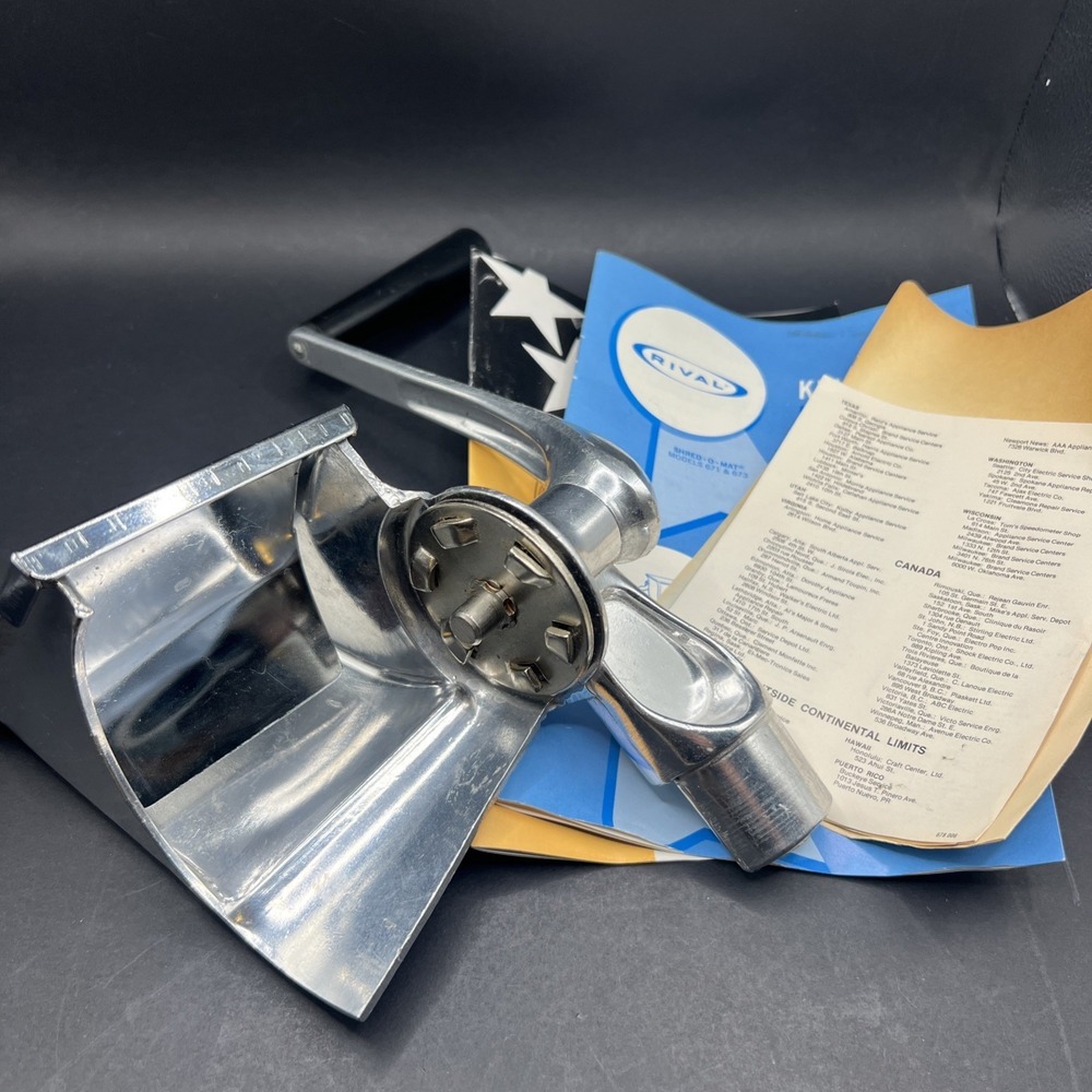Vtg Rival Kitcheneer Grind O Mat And Shred O Mat Multiple Models Hopper